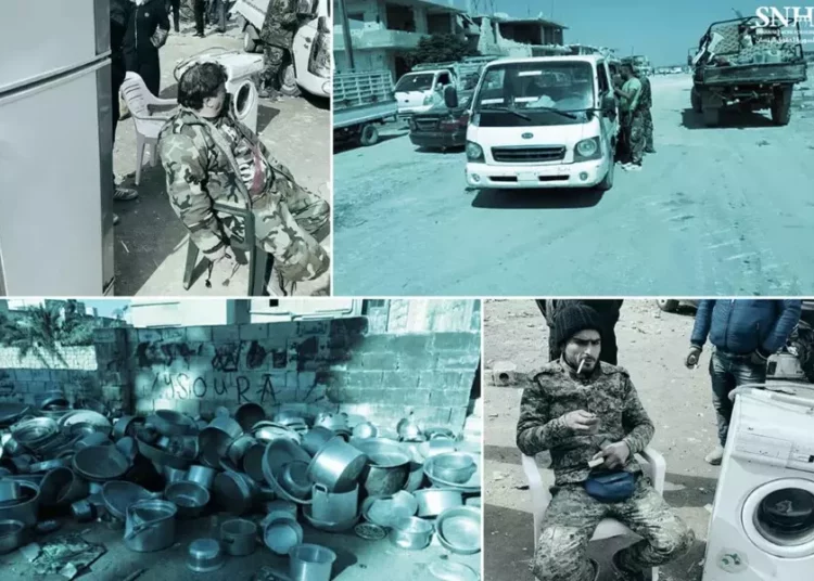 الشبكة السورية: عمليات النهب لـ قوات “النظام وإيران” بإدلب تهدد عودة النازحين وتزرع الأحقاد الدينية