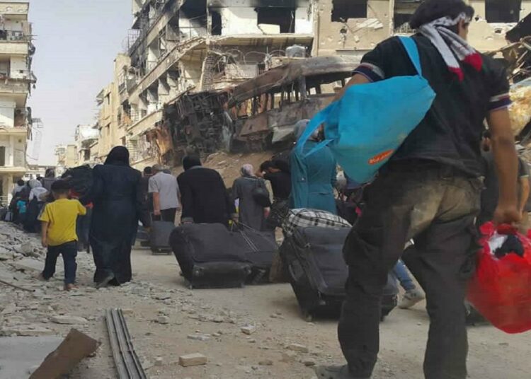 جرائم الحرب سبب التهجير القسري لداريا