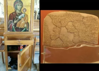 الجعفري يهدي نسخة رقم أثرية قيمة لدي مستورا… و ضباط النظام يعفشون كنيسة جاروجيوس بمحردة