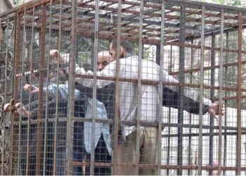 “الحراك الثوري” يندد بأقفاص أسرى النظام السوري في الغوطة