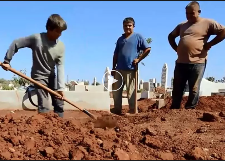مهن شاقة وصعبة.. أطفال سوريون متسربون من المدارس يعملون في حفر القبور