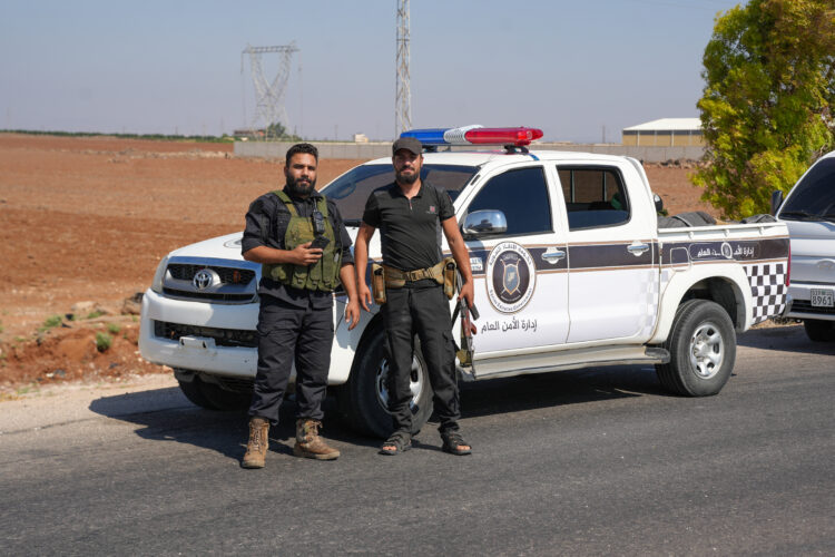 A Force From Syria's General Security Arrived In Sweida Province To Implement The Ceasefire Amid Ongoing Clashes Between Tribal And Bedouin Fighters On One Side, And Druze Gunmen On The Other, Near The Predominantly Druze City Of Sweida In Southern Syria On July 19, 2025. Despite The Ceasefire Ordered By The Government Based On A US-brokered Agreement To Prevent Further Israeli Military Intervention, Clashes Continued For The Seventh Consecutive Day Between Syrian Bedouins And Druze Fighters In The Heart Of Sweida Province.(Photo by Rami Alsayed/NurPhoto via Getty Images)