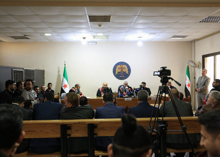 First trial of coastal massacre suspects underway in Syria’s Aleppo