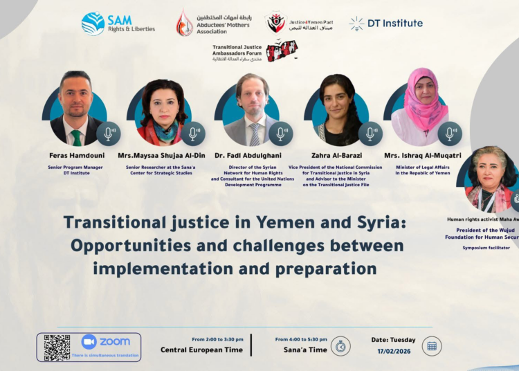The Executive Director of SNHR Participates in a Seminar on Transitional Justice in Yemen and Syria