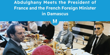 The Executive Director of SNHR Fadel Abdulghany Meets the President of France and the French Foreign Minister in Damascus