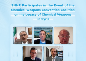 SNHR Participates in the Event of the Chemical Weapons Convention Coalition on the Legacy of Chemical Weapons in Syria