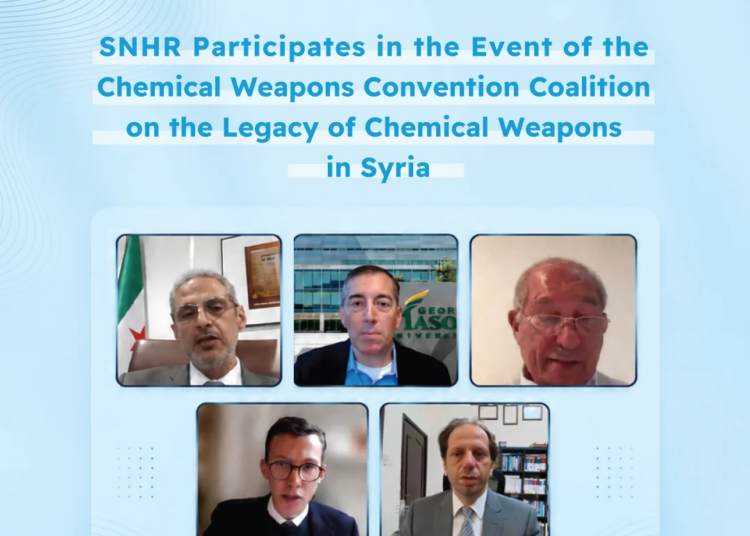 SNHR Participates in the Event of the Chemical Weapons Convention Coalition on the Legacy of Chemical Weapons in Syria